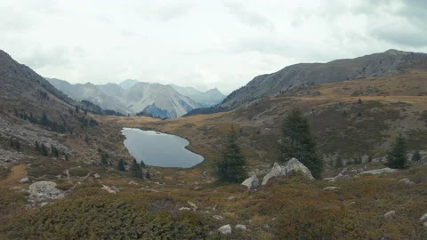 Lac de Cristol Panorama Stock-Footage 131899084