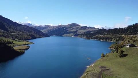 Lac de Roselend Stock Footage 290028967