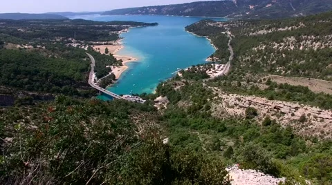 Lac de Sainte-Croix  - Gorges du Verdon Stock Footage 53256653