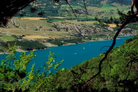 Lac de Serre Poncon Stock Photos