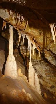 Lacave cave in the lot Stock Photos