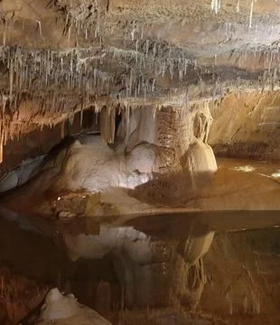 Lacave cave in the lot Stock Photos