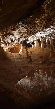 Lacave cave in the lot Stock Photos