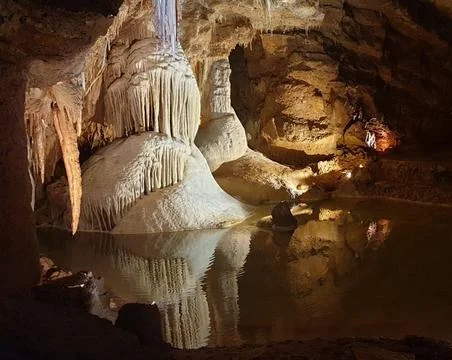 Lacave cave in the lot Stock Photos