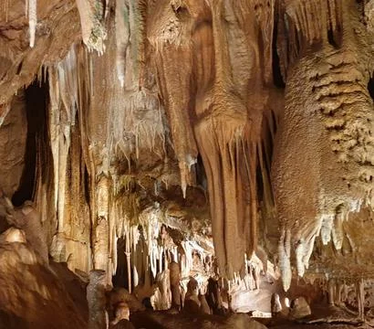 Lacave cave in the lot Stock Photos
