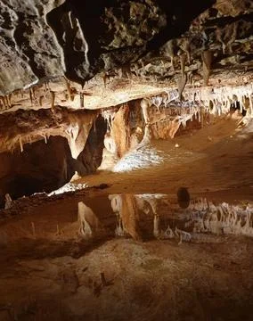 Lacave cave in the lot Stock Photos