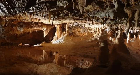 Lacave cave in the lot Stock Photos