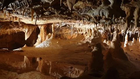 Lacave cave in the lot Stock Photos