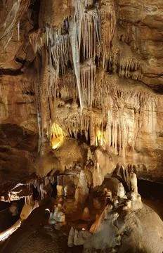 Lacave cave in the lot Stock Photos