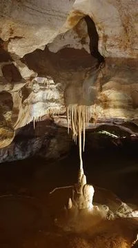 Lacave cave in the lot Stock Photos
