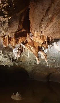 Lacave cave in the lot Stock Photos