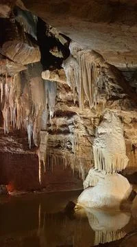 Lacave cave in the lot Stock Photos