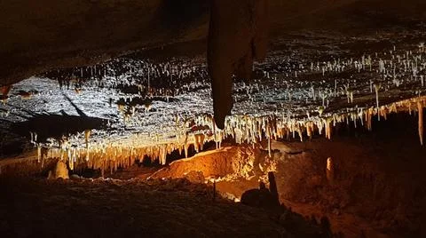 Lacave cave in the lot Stock Photos