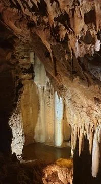Lacave cave in the lot Stock Photos
