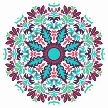 Lace background. Beautiful Mandala. Vector illustration. 스톡 일러스트