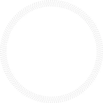 Lace from a baseball on a white background Stock Illustration