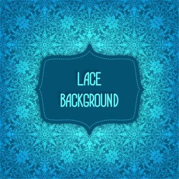 Lace blue background Stock-Illustration