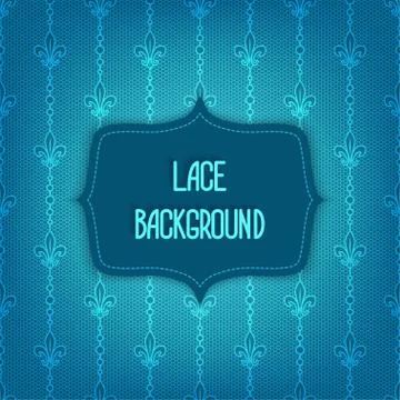Lace blue background Stock-Illustration