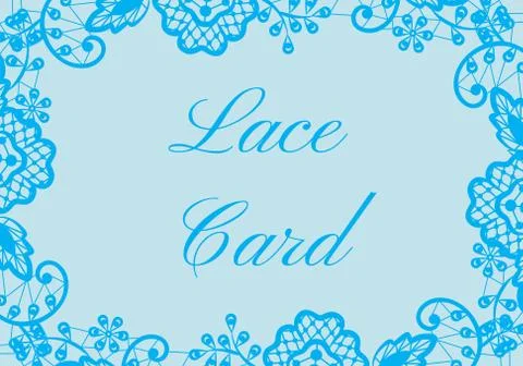 Lace border card Stock-Illustration