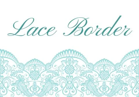 Lace border card Stock Illustration