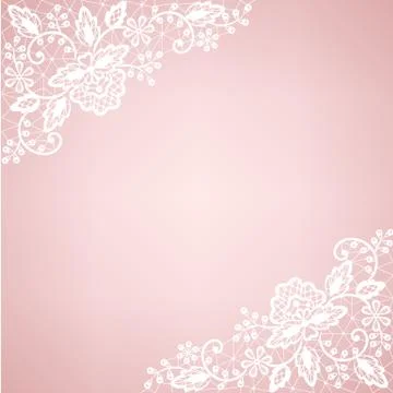Lace border Stock Illustration