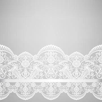 Lace border Stock Illustration