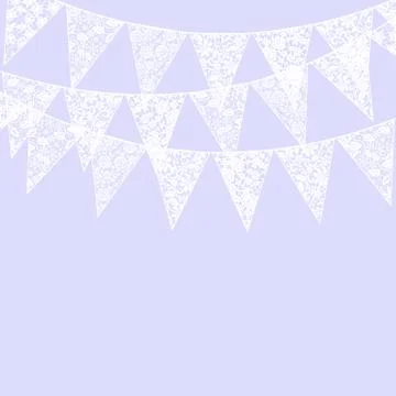 Lace bunting Illustrazione stock
