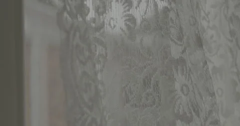 Lace Curtain Vídeo Stock 196652059