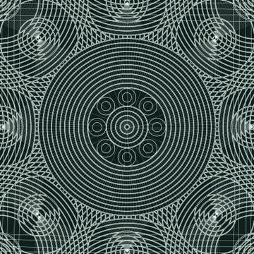 Lace decorative tile Stock Illustration