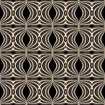 Lace elegance abstract seamless pattern. Beautiful vector orname Stock Illustration