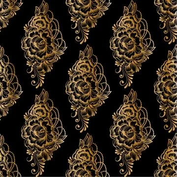 Lace elegant vintage pattern Stock Illustration