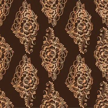 Lace elegant vintage pattern Stock Illustration