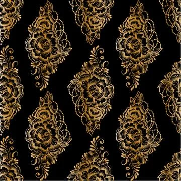 Lace elegant vintage pattern Stock Illustration