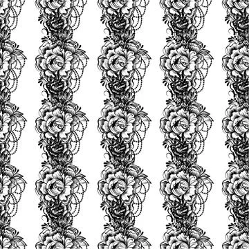 Lace elegant vintage pattern Stock Illustration