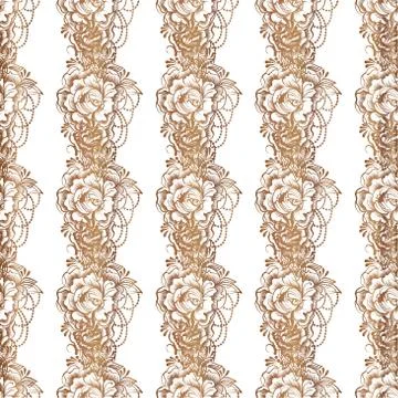 Lace elegant vintage pattern Stock Illustration