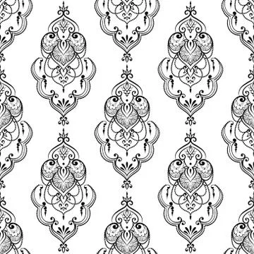 Lace elegant vintage pattern Stock Illustration