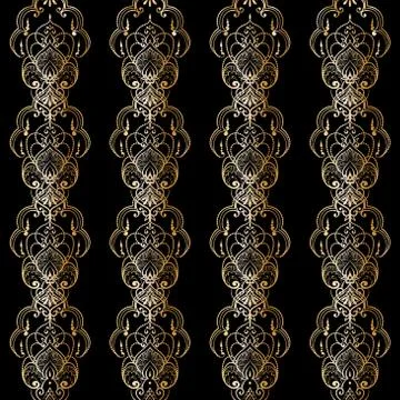Lace elegant vintage pattern Stock Illustration