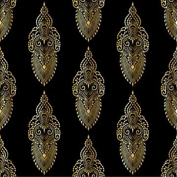 Lace elegant vintage pattern Stock Illustration