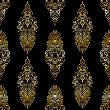 Lace elegant vintage pattern Stock Illustration