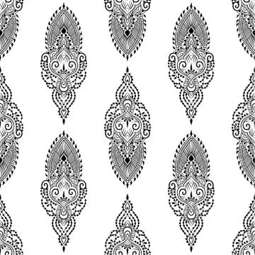 Lace elegant vintage pattern Stock Illustration