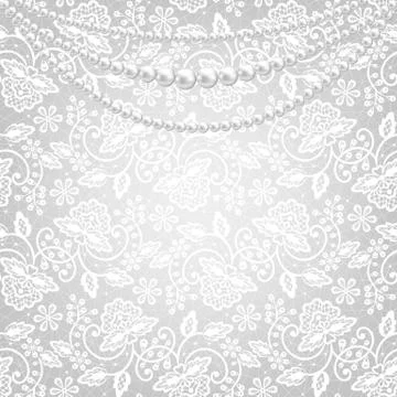 Lace fabric background Stock Illustration