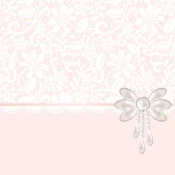 Lace fabric background Stock Illustration