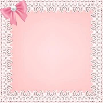 Lace fabric background Stock Illustration