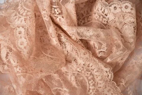 Lace fabric background Stock Photos