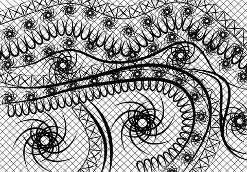 Lace fabric Stock Illustration
