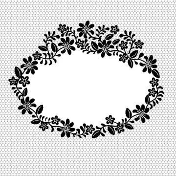 Lace frame Stock Illustration