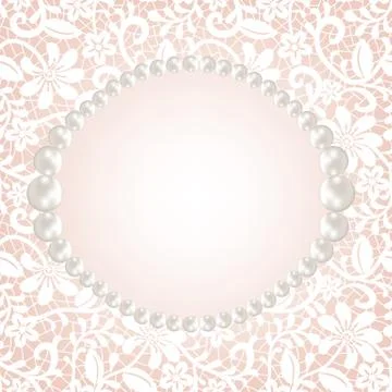 Lace frame Stock Illustration
