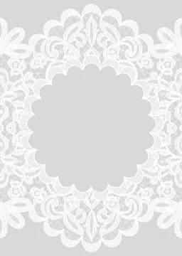 Lace frame Stock Illustration