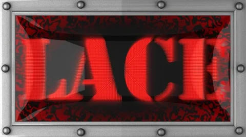 Lace on led Stock Footage 8760513