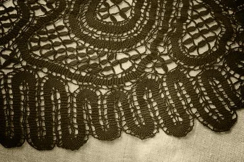 Lace-making process Stock Photos